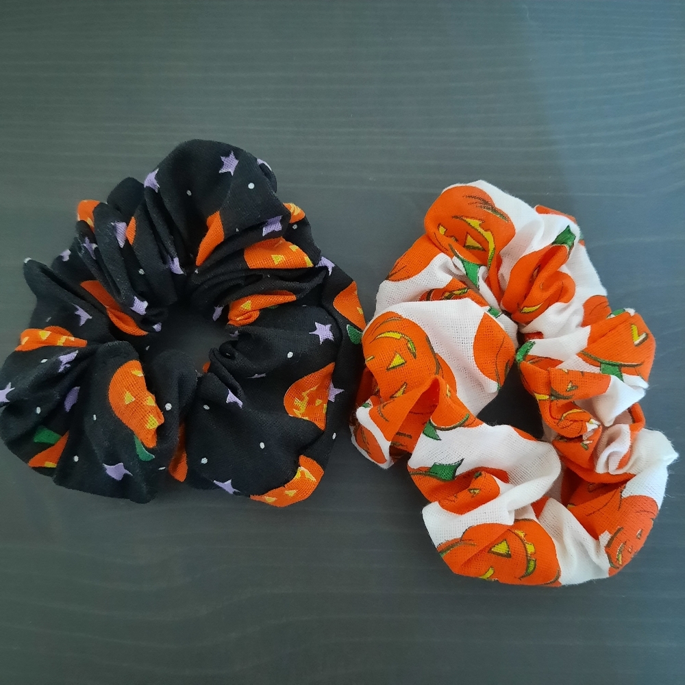 Halloween Hair Scrunchies 🎃
